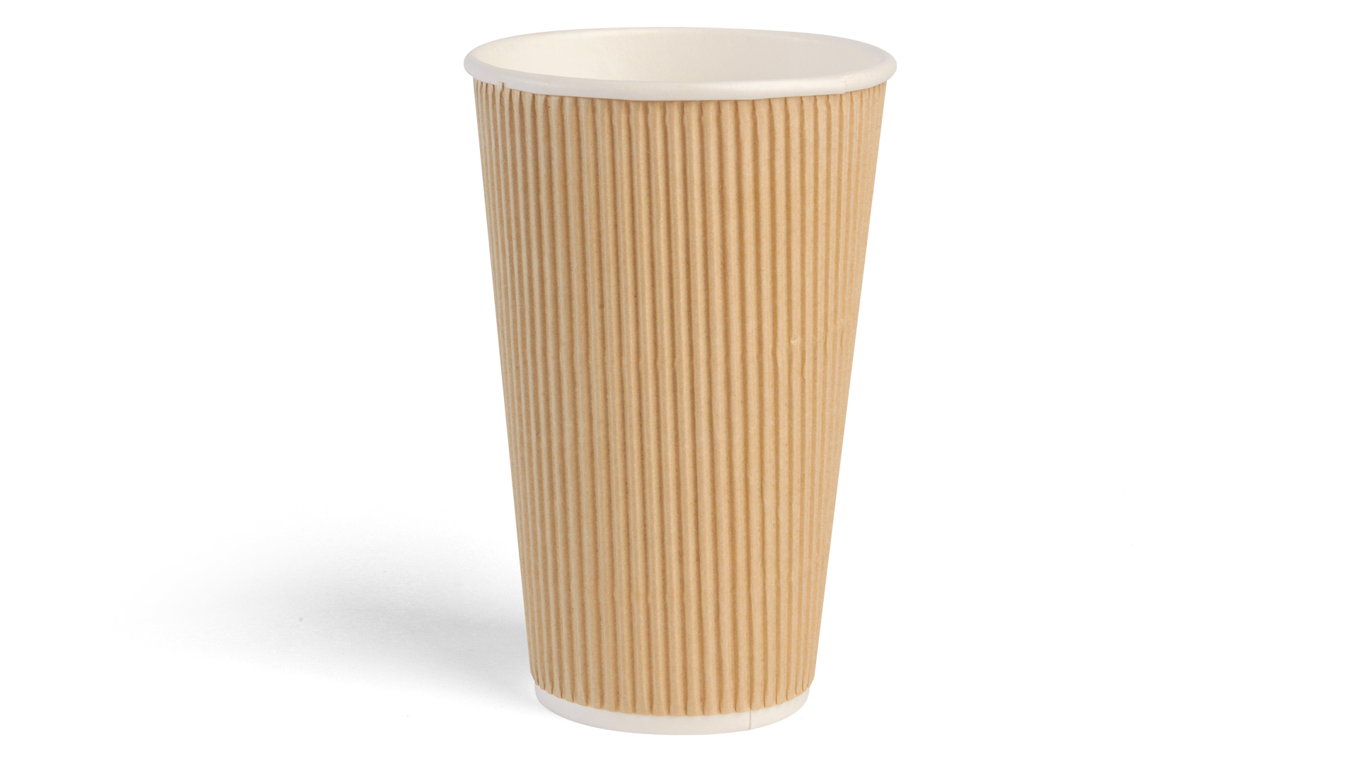 16oz RIPPLE WRAP BROWN CUP Australian Network Packaging